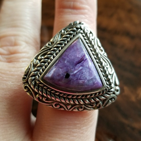 Jewelry - Chaorite stone ring size 6.75 Sterling Silver 925